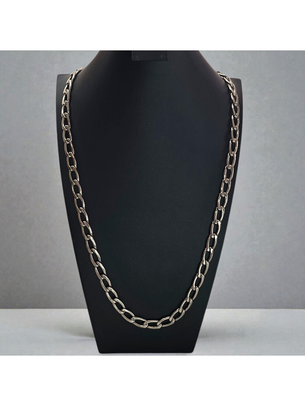Calvin Klein Statement Links Silver Tone Chain Necklace Stainless Steel Chunky